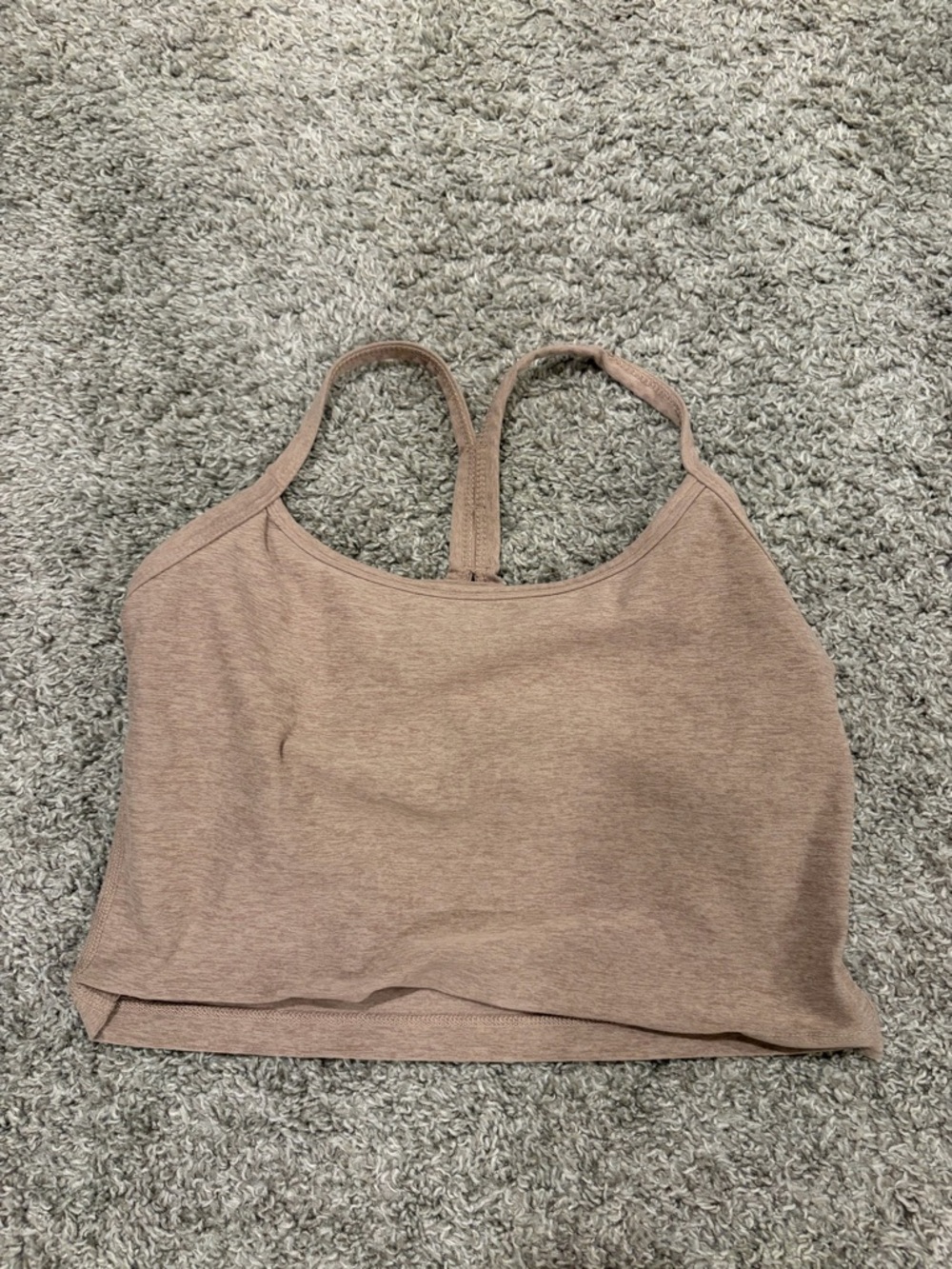 Beyond Yoga Taupe/Nude Racerback Bralette